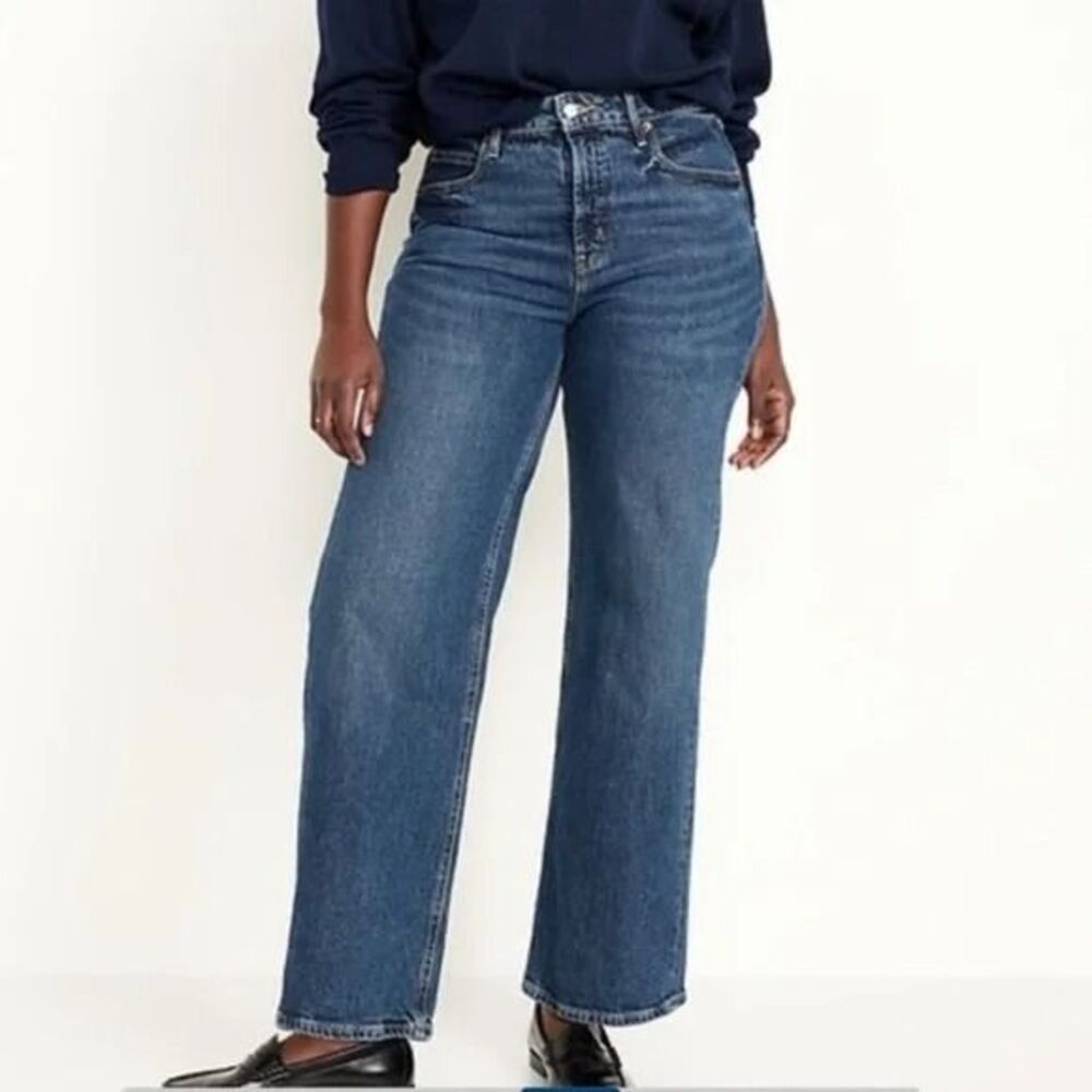 Old Navy Wide Leg Extra High-Rise Size 12 Jeans
